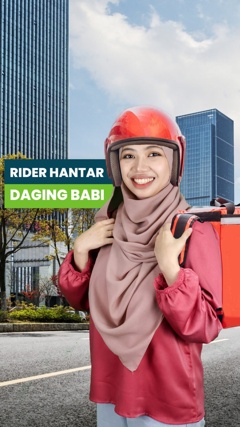 Rider hantar daging babi?