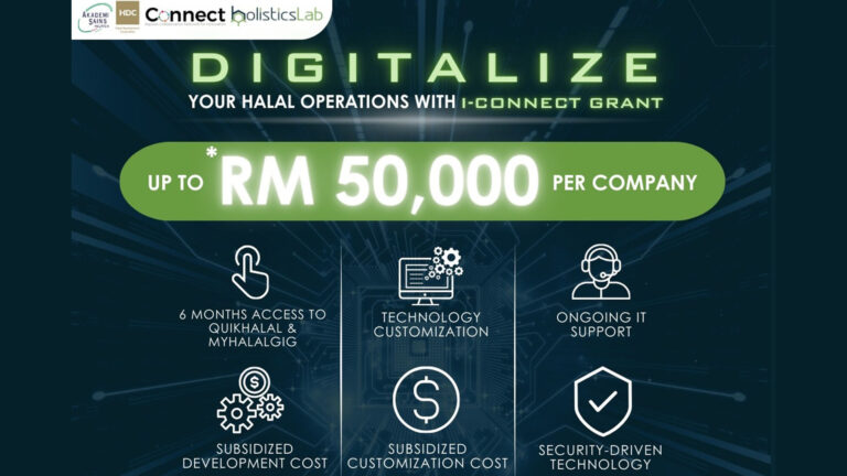 On-going Project for  <br> 2024 - 2025 :  Digitalize your Halal Operations with <br> i-Connect Grant