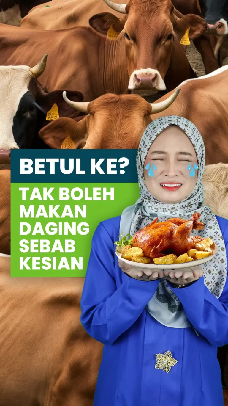 Betul ke, tak boleh makan daging sebab kesian?